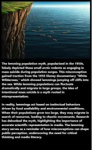 Lemmings: The Myth of Mass Suicide - A Lesson in Media Misrepresentation