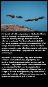 Returning to the Skies: The Spiritual Elegance of Tibetan Sky Burial