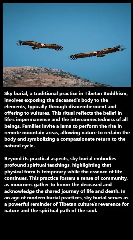 Returning to the Skies: The Spiritual Elegance of Tibetan Sky Burial