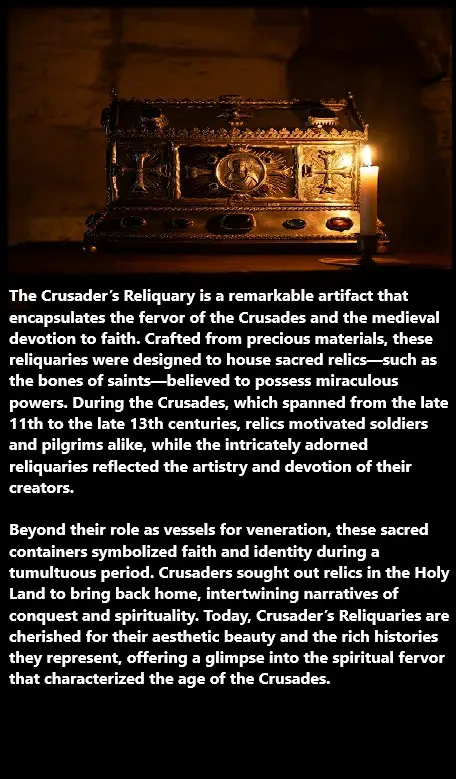 Sacred Treasures: The Story Behind the Crusader’s Reliquary