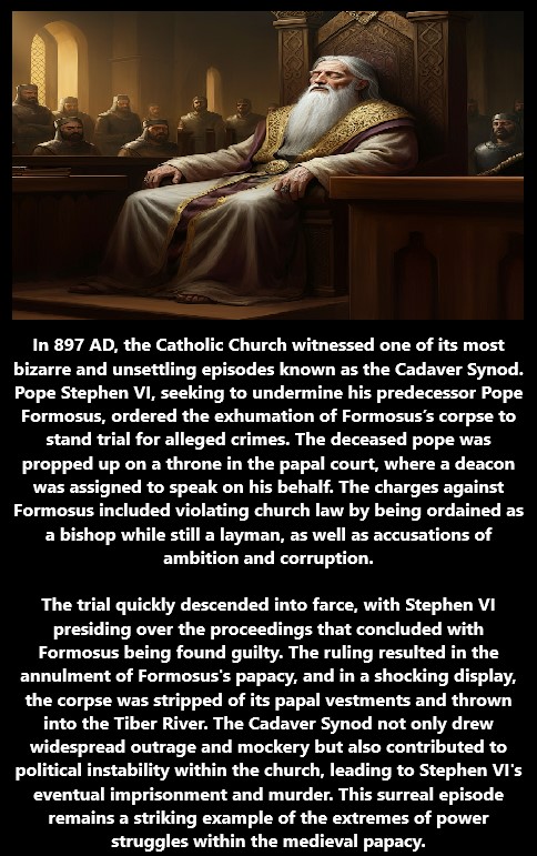 The Cadaver Synod: A Bizarre Trial of a Dead Pope