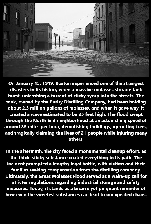The Great Molasses Flood: A Sweet Disaster in Boston